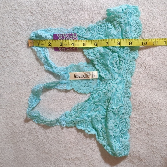Anemone Women's Lace Bralette - Aqua - Picture 4 of 7